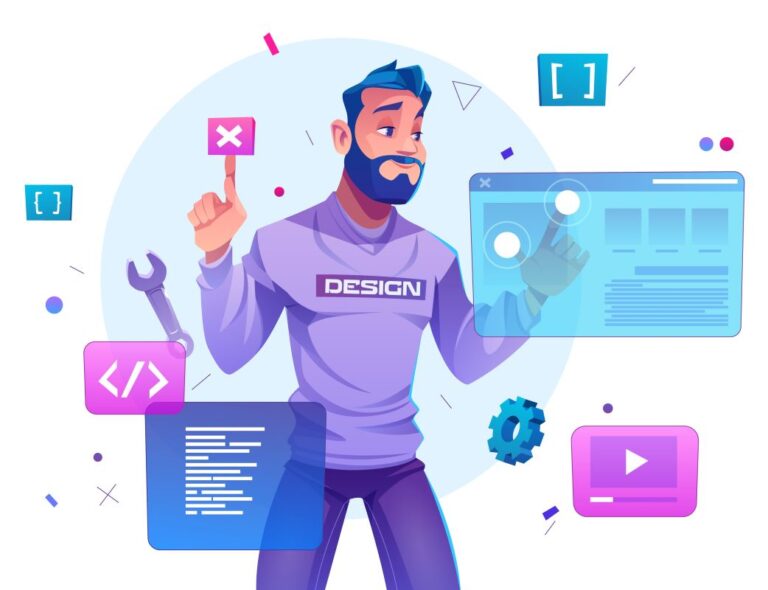 Web programmer abstract design