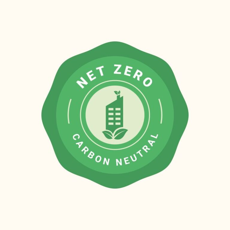 Carbon neutral and net zero badge