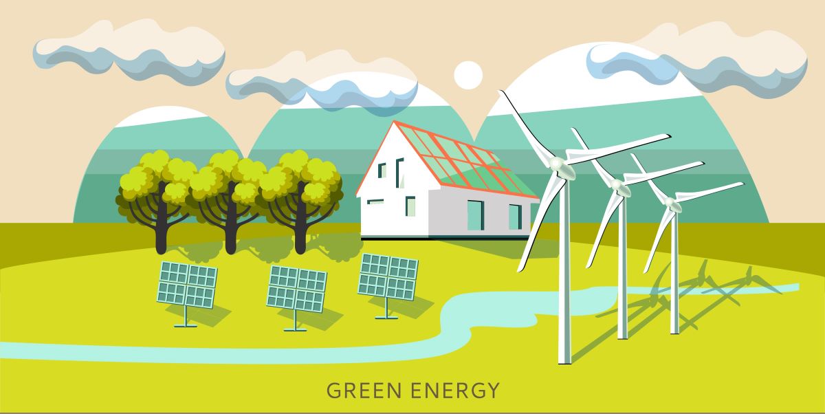 green energy illustration 