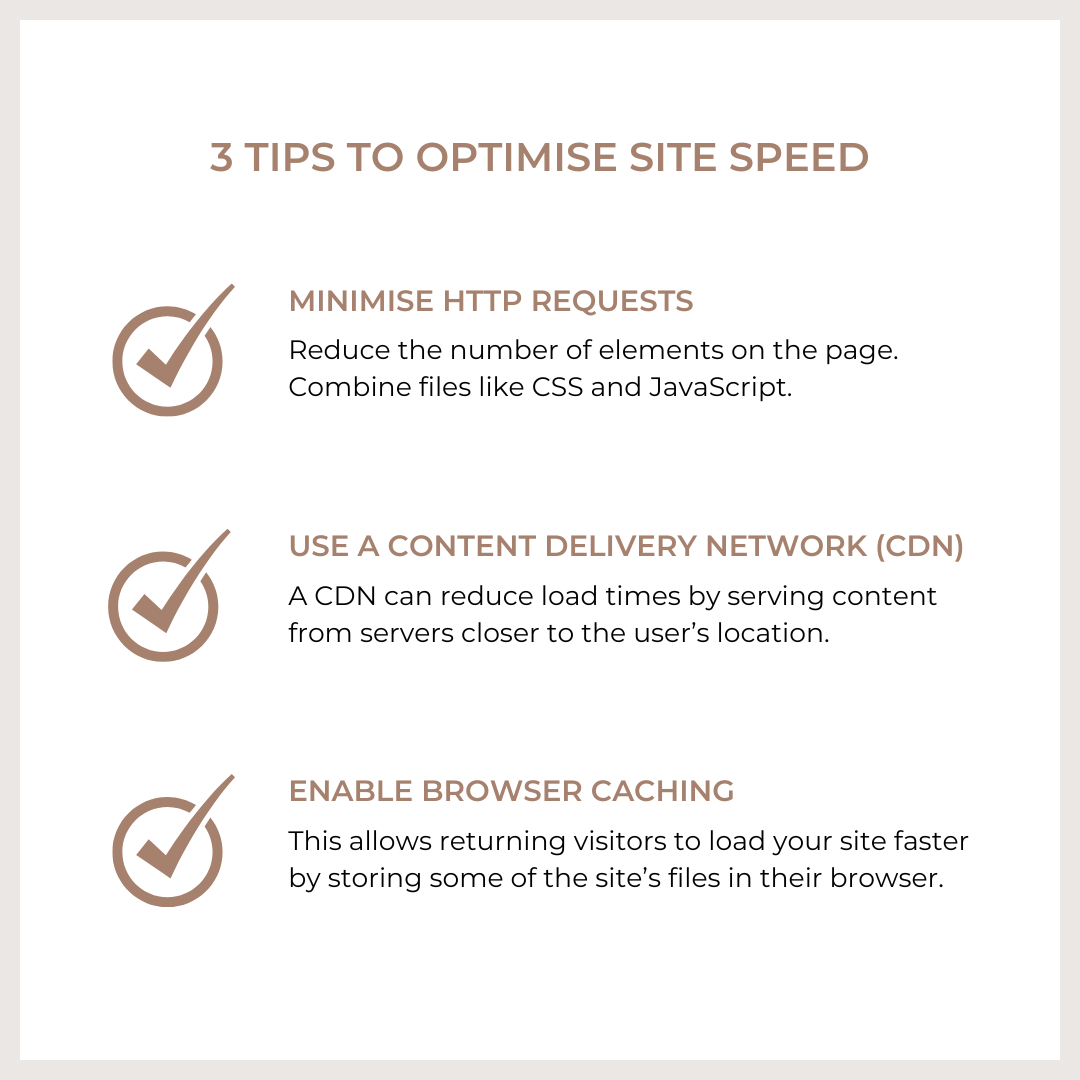 3 tips to optimise site speed