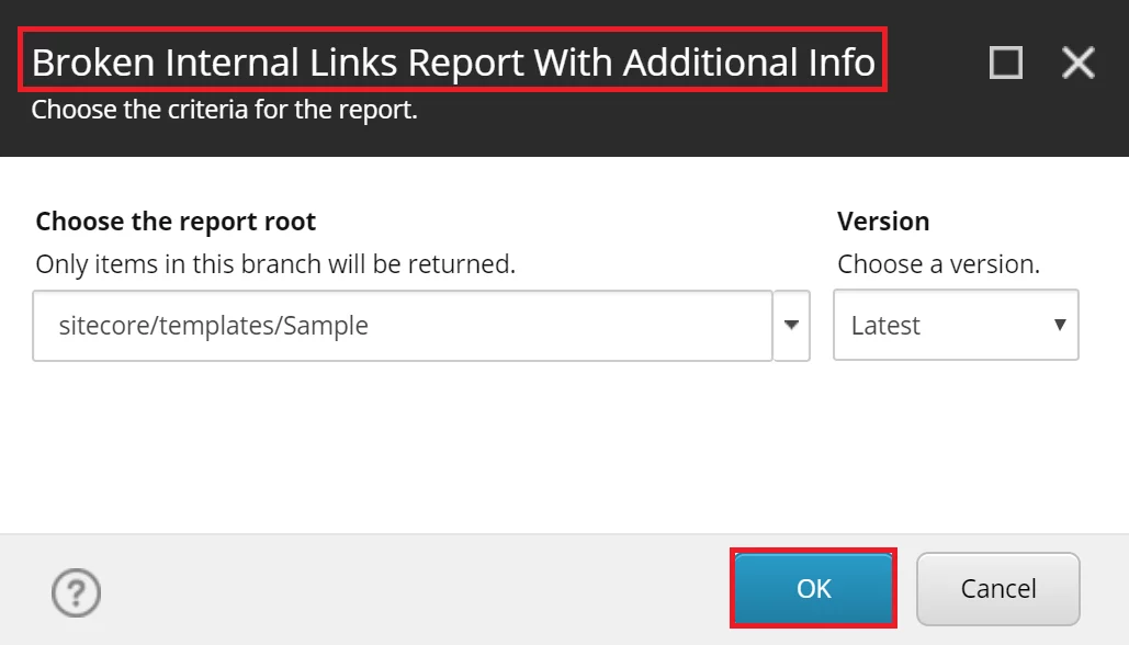 broken internal links report with additional info 2