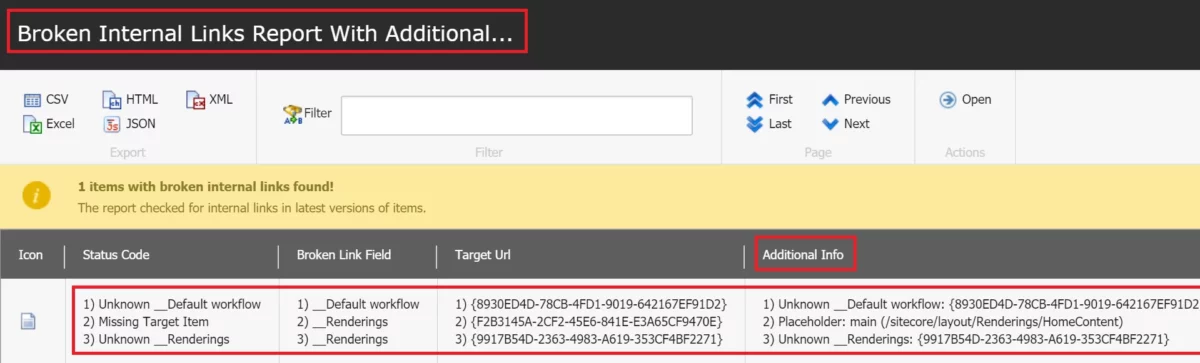 broken internal links report with additional info 3