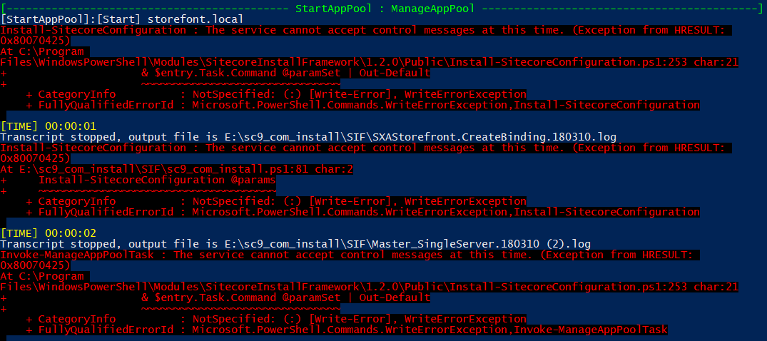 issues in highlighted red command