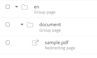 page structure setup